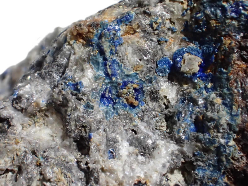硫酸鉛鉱 CERUSSITE セルーサイト 白鉛鉱 LINARITE リナライト 青鉛鉱 亀山盛鉱山 0002